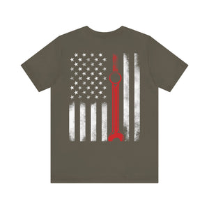 American Flag Wrench Tee (Back Design) - 5ohNation