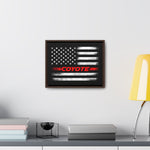 American Flag Coyote Premium Gallery Wrap Canvas (Red) - 5ohNation