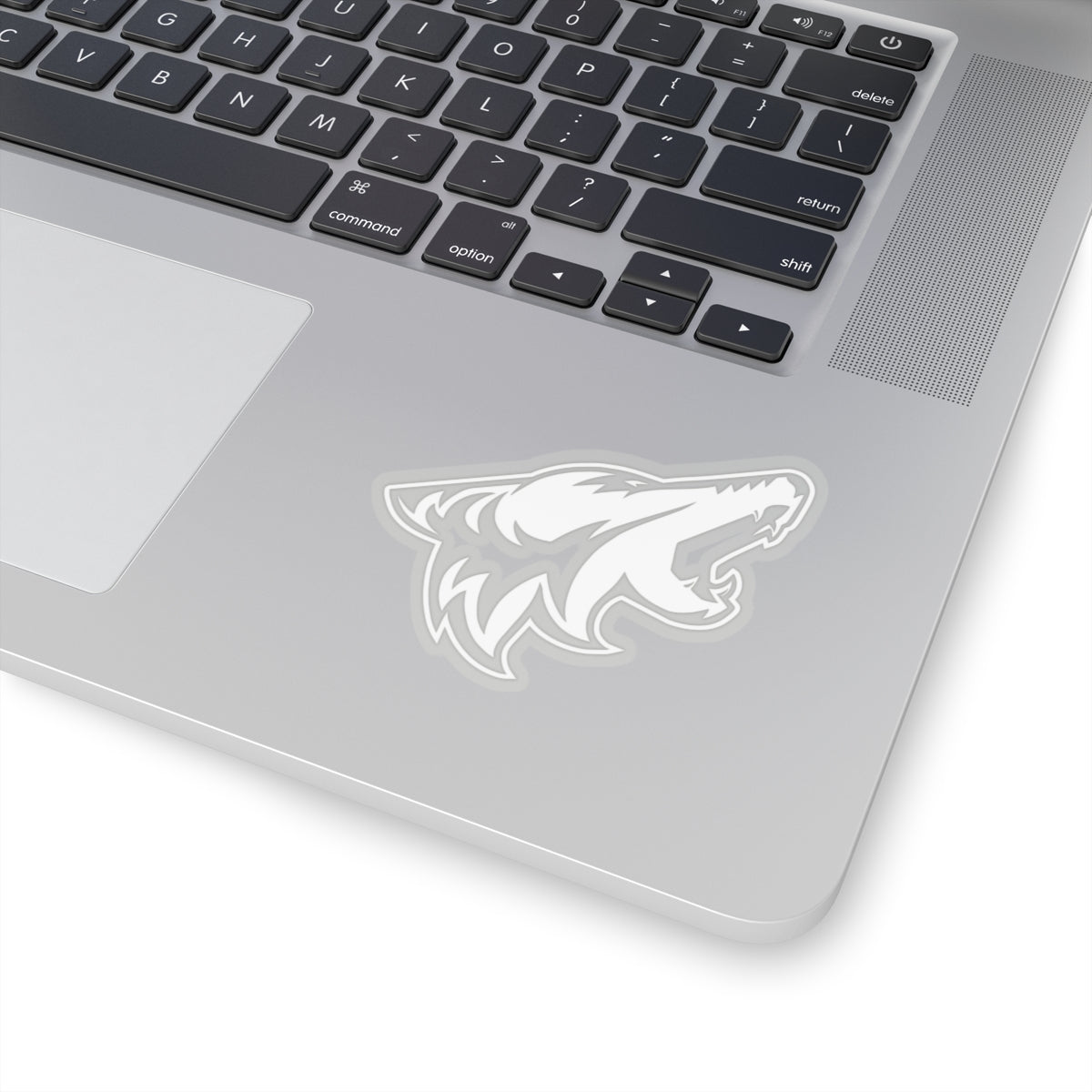 Coyote Transparent Sticker (White) - 5ohNation