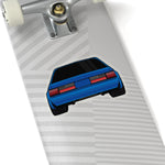 88-93 Notchback Blue Sticker (Rear) - 5ohNation