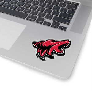 Ruby Red Coyote Sticker 3D - 5ohNation