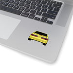 87-93 Yellow Hatchback Sticker (Rear) - 5ohNation