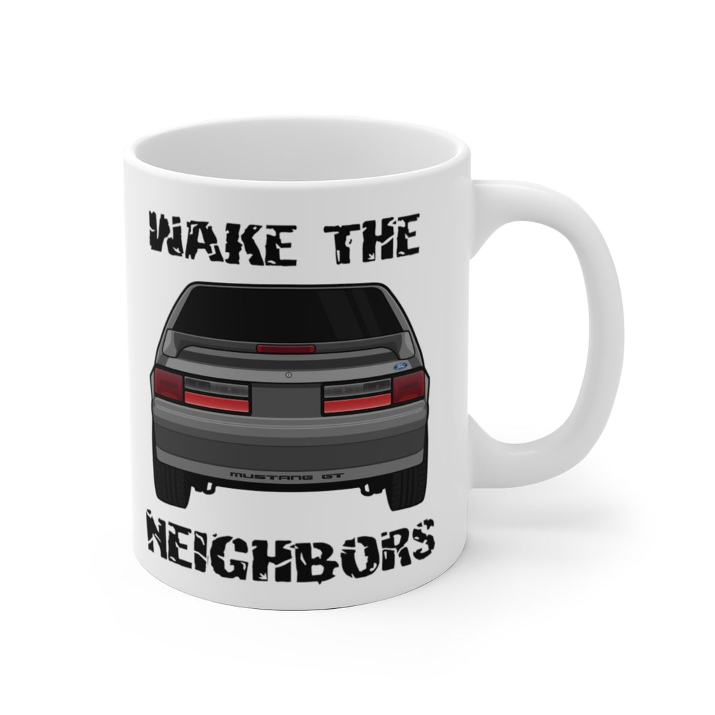 87-93 Gray Hatchback Wake The Neighbors Mug (Original) - 5ohNation
