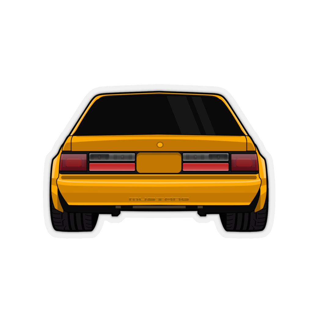 88-93 Notchback Orange Sticker (Rear) - 5ohNation