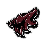 Royal Crimson Coyote Sticker 3D - 5ohNation