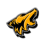 Orange Fury Coyote Sticker 3D - 5ohNation