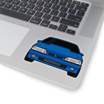 87-93 Foxbody Blue Sticker (Front) - 5ohNation