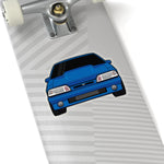 87-93 Foxbody Blue Sticker (Front) - 5ohNation