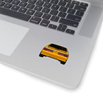 87-93 Orange Hatchback  Sticker (Rear) - 5ohNation