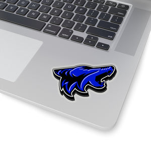 Deep Impact/Lightning Blue Coyote Sticker 3D - 5ohNation