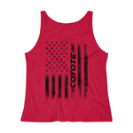American Flag Coyote Tank Top (Black) - 5ohNation