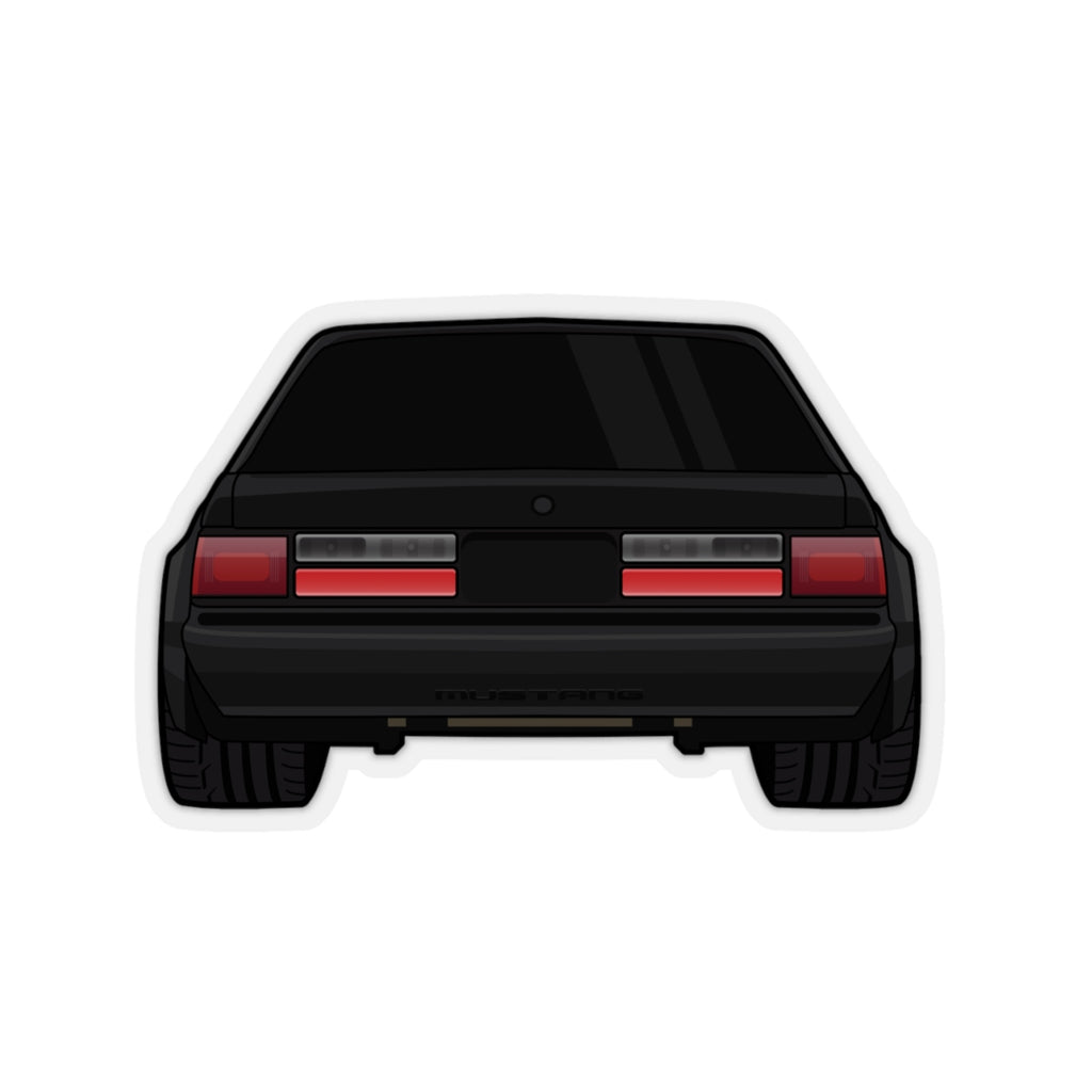 88-93 Notchback Black Sticker (Rear) - 5ohNation