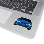 87-93 Foxbody Blue Sticker (Front) - 5ohNation