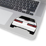 87-93 White Hatchback Sticker (Rear) - 5ohNation