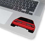 88-93 Notchback Red Sticker (Rear) - 5ohNation
