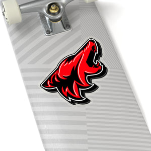 Race Red Coyote Sticker 3D - 5ohNation