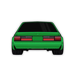 88-93 Notchback Green Sticker (Rear) - 5ohNation