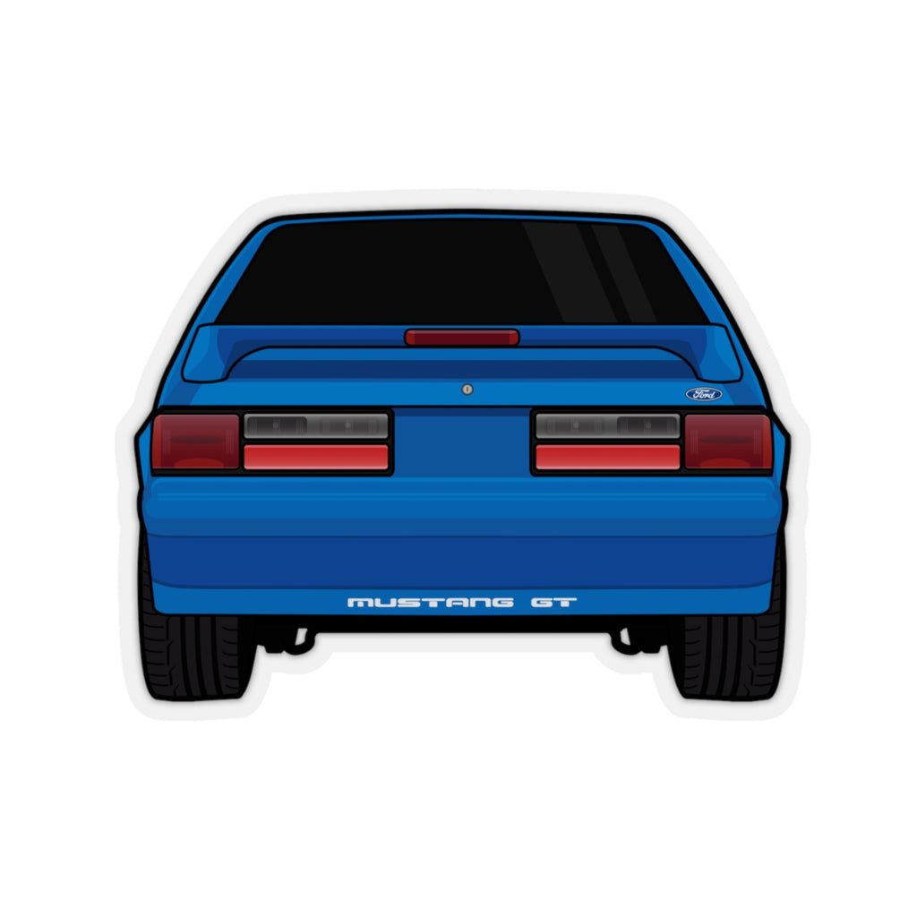 87-93 Blue Hatchback Sticker (Rear) - 5ohNation
