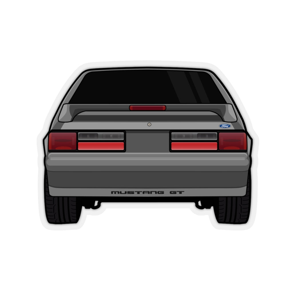 87-93 Gray Hatchback Sticker (Rear) - 5ohNation