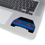 88-93 Notchback Blue Sticker (Rear) - 5ohNation