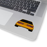 88-93 Notchback Orange Sticker (Rear) - 5ohNation