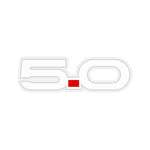 5.0 Sticker (White) - 5ohNation