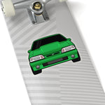 87-93 Foxbody Green Sticker (Front) - 5ohNation