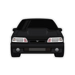 87-93 Foxbody Black Sticker (Front) - 5ohNation
