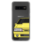 87-93 Yellow Foxbody Samsung Case (Front) - 5ohNation
