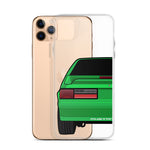 87-93 Green Hatchback iPhone Case (Rear) - 5ohNation