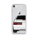 87-93 White Hatchback iPhone Case (Rear) - 5ohNation