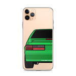 87-93 Green Hatchback iPhone Case (Rear) - 5ohNation