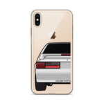 87-93 Silver Hatchback iPhone Case (Rear) - 5ohNation