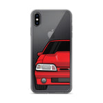 87-93 Red Foxbody iPhone Case (Front) - 5ohNation
