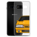 87-93 Orange Foxbody Samsung Case (Front) - 5ohNation