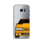 87-93 Orange Foxbody Samsung Case (Front) - 5ohNation