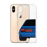 88-93 Notchback Blue iPhone Case (Rear) - 5ohNation