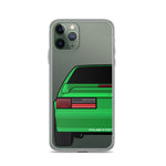 87-93 Green Hatchback iPhone Case (Rear) - 5ohNation