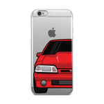87-93 Red Foxbody iPhone Case (Front) - 5ohNation
