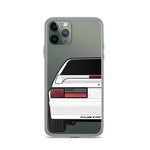 87-93 White Hatchback iPhone Case (Rear) - 5ohNation