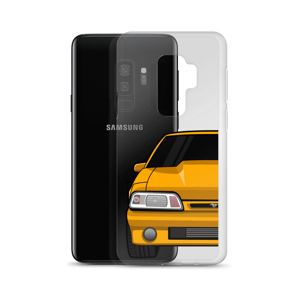 87-93 Orange Foxbody Samsung Case (Front) - 5ohNation