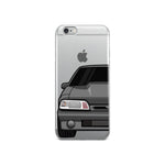 87-93 Gray Foxbody iPhone Case (Front) - 5ohNation