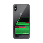 87-93 Green Hatchback iPhone Case (Rear) - 5ohNation