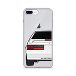 87-93 White Hatchback iPhone Case (Rear) - 5ohNation