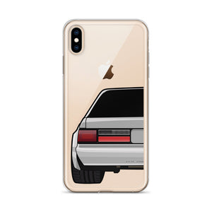 88-93 Notchback Silver iPhone Case (Rear) - 5ohNation