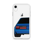 88-93 Notchback Blue iPhone Case (Rear) - 5ohNation