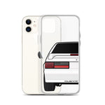 87-93 White Hatchback iPhone Case (Rear) - 5ohNation
