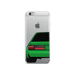 88-93 Notchback Green iPhone Case (Rear) - 5ohNation