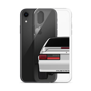 87-93 Silver Hatchback iPhone Case (Rear) - 5ohNation