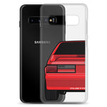 87-93 Red Hatchback Samsung Case (Rear) - 5ohNation